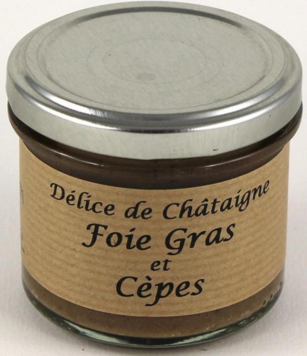 Délice de Châtaigne foie gras et cèpes