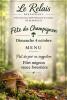 Menu restaurant le relais 